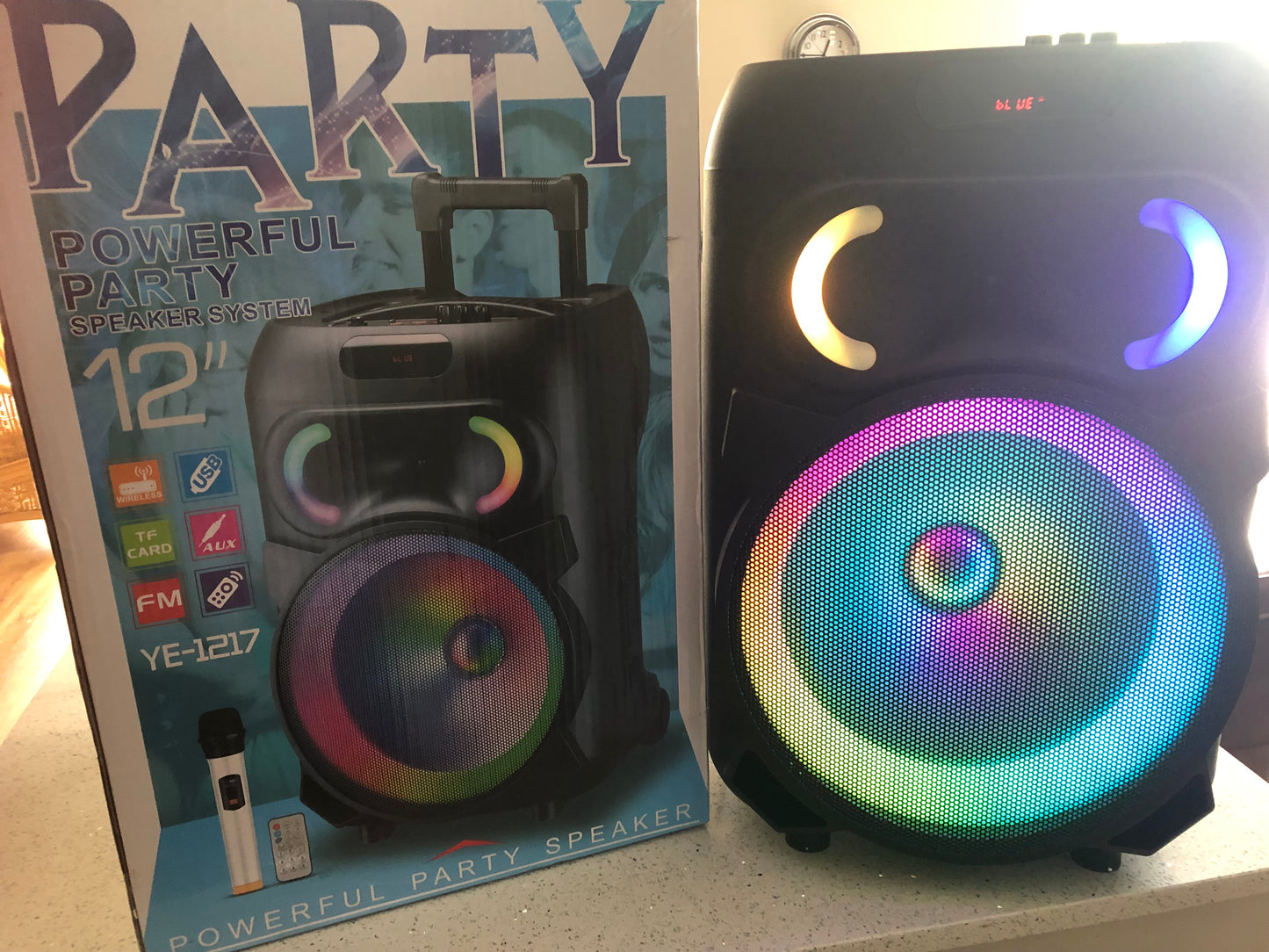 Powerful Party Speaker System With 1 Wireless Microphone