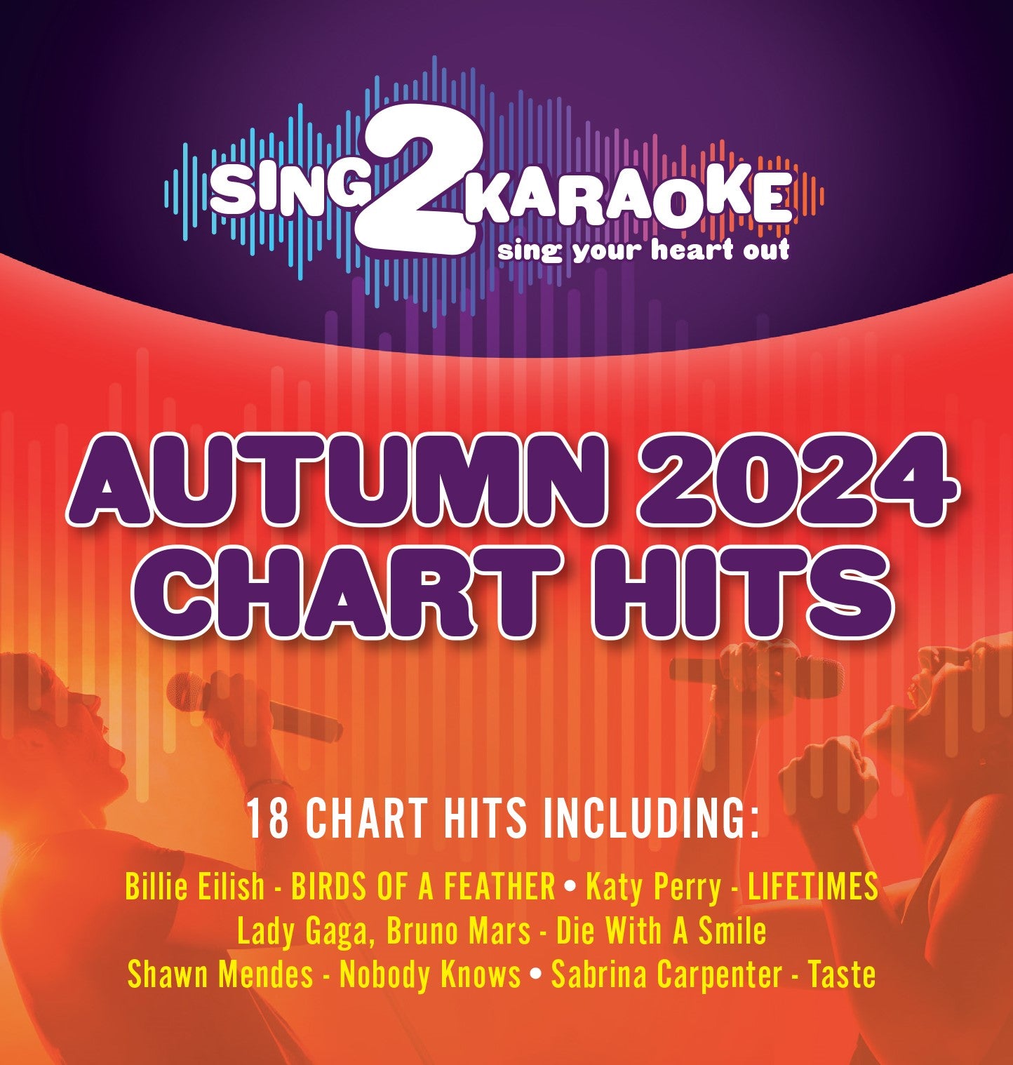 Sing2Karaoke Autumn 2024 18 chart hits CDG