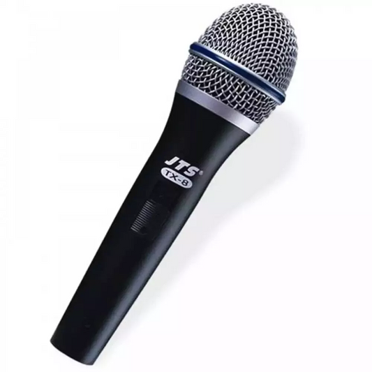 JTS TX-8 Dynamic Vocal Microphone Handheld On/Off DJ Karaoke Inc. 4M XLR Cable
