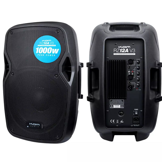 KAM RZ12A 12' 1000w Active Speaker DJ Disco PA System £150 Each